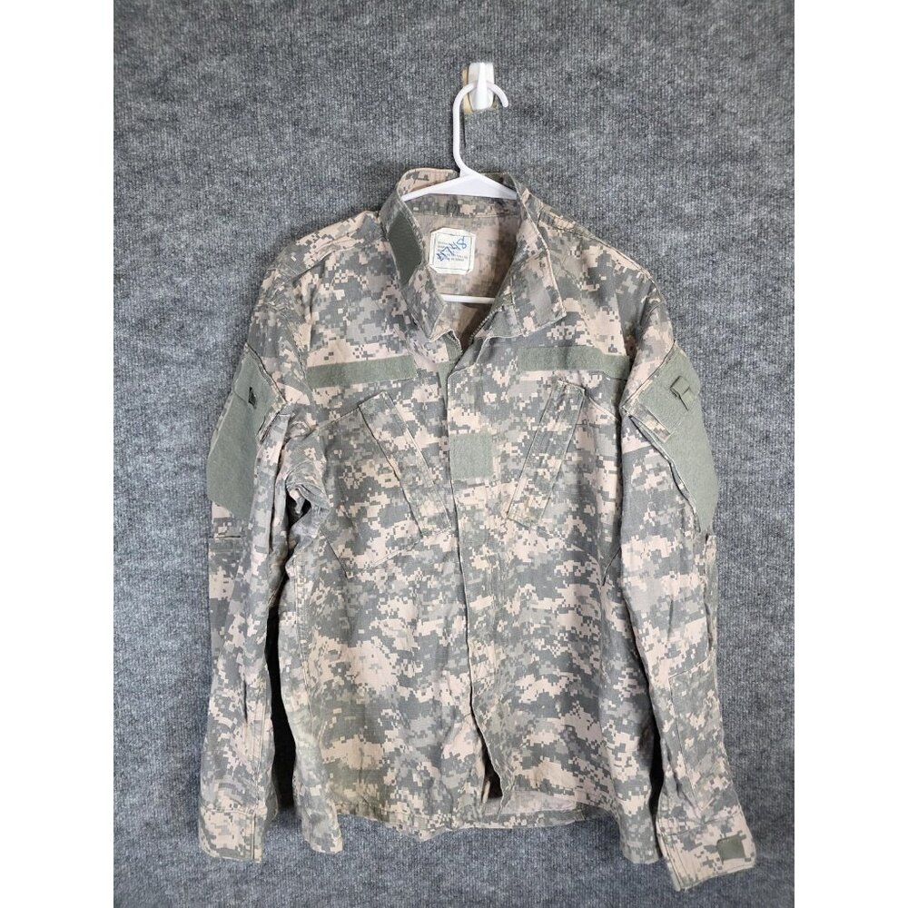 US Army Combat Uniform Jacket Mens Medium Short Camo Flame Resistant ACU